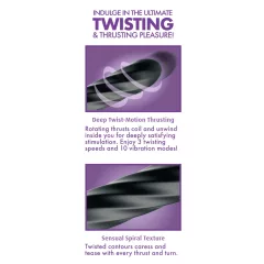   Anal Fantasy Twist Ecstasy - rotating and thrusting anal vibrator (black)