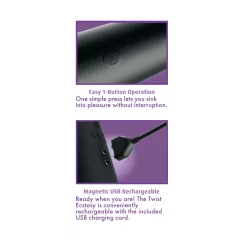   Anal Fantasy Twist Ecstasy - rotating and thrusting anal vibrator (black)
