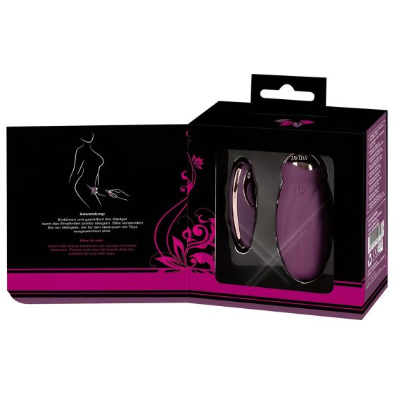 Javida - Rotating Beaded Vibrating Egg with Remote (Purple)