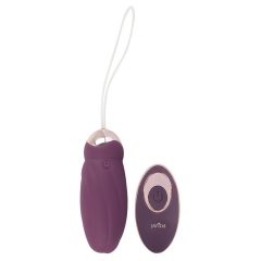   Javida - battery operated, radio controlled, rotating beaded vibrating egg (purple)