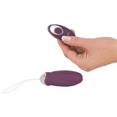 Javida - Rotating Beaded Vibrating Egg with Remote (Purple)