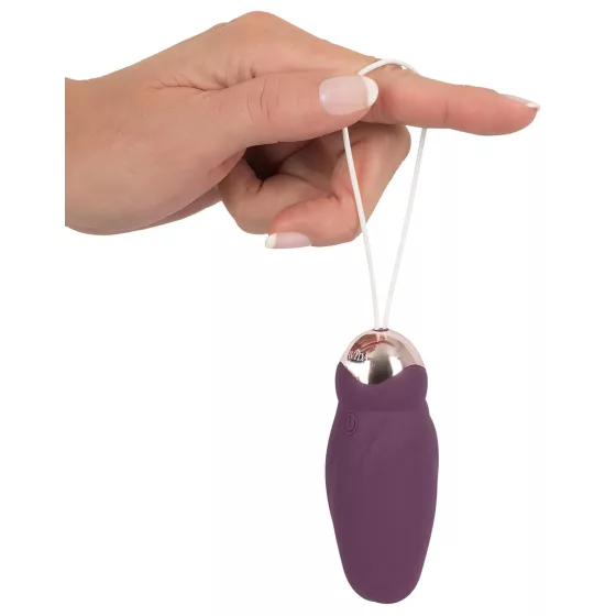 Javida - wearable radio-controlled rotating beaded love egg (purple)