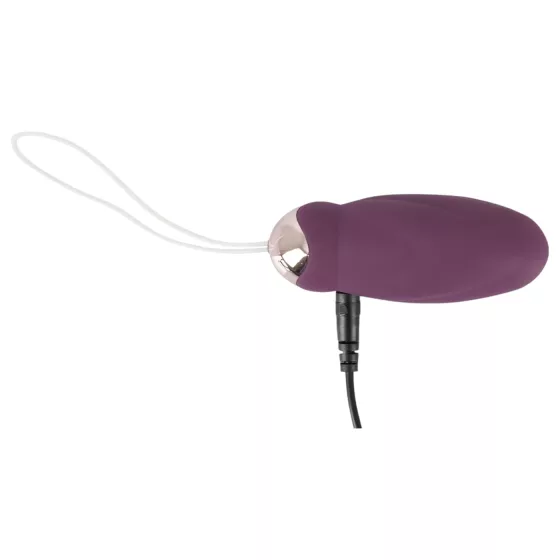 Javida - wearable radio-controlled rotating beaded love egg (purple)