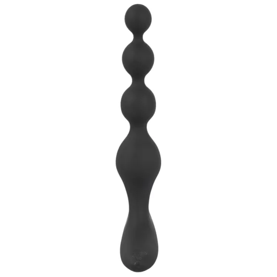 Black Velvets - vibrating anal bead chain (black)