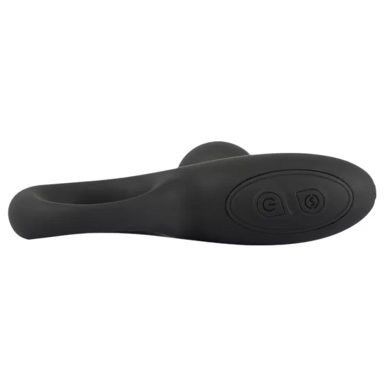 Black Velvets - vibrating anal bead chain (black)