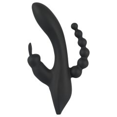   SMILE Triple - Rechargeable, Waterproof 3-Pronged Vibrator (Black)