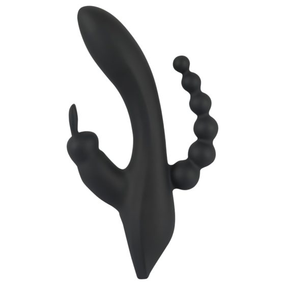 SMILE Triple - Rechargeable, Waterproof 3-Pronged Vibrator (Black)
