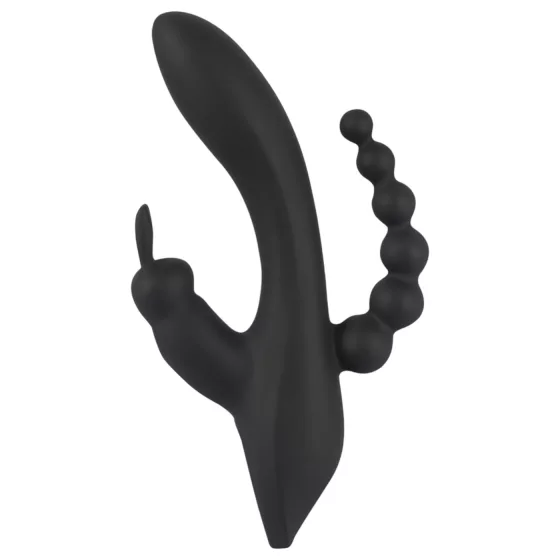 SMILE Triple - Rechargeable, Waterproof 3-Pronged Vibrator (Black)
