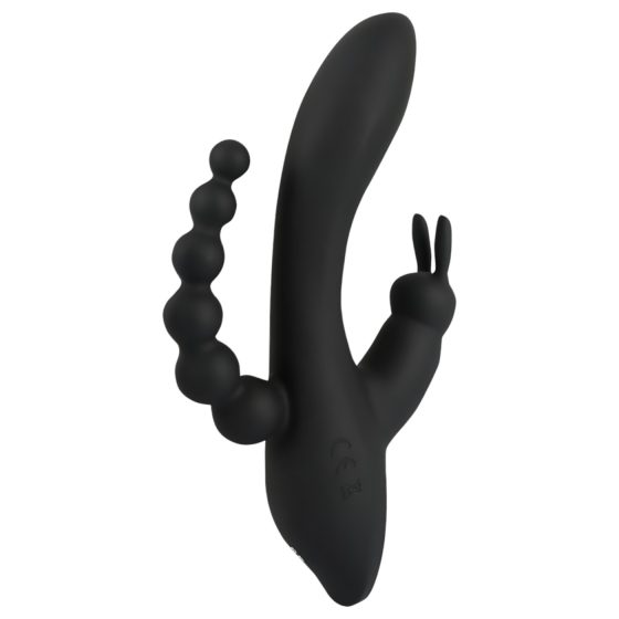 SMILE Triple - Rechargeable, Waterproof 3-Pronged Vibrator (Black)