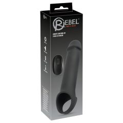   Rebel - Wireless Vibrating Penis Sleeve with Radio Function (Black)