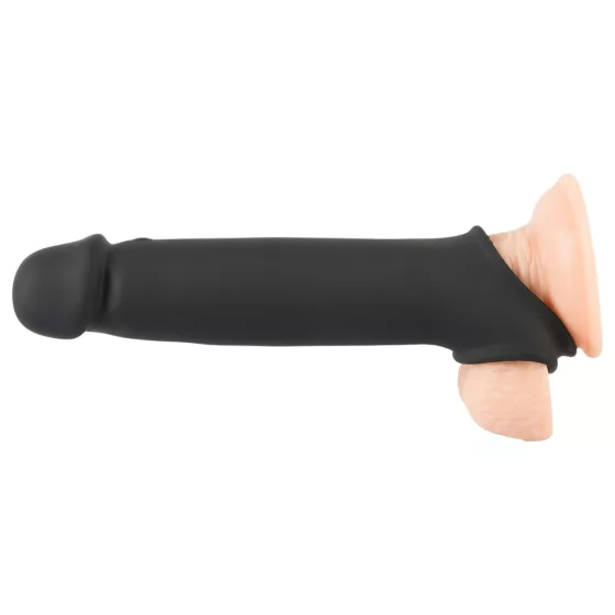 Rebel - Wireless Vibrating Penis Sleeve with Radio Function (Black)