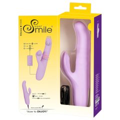   SMILE Thrusting - Rotating & Thrusting Vibrator with Clitoral Arm (Purple)