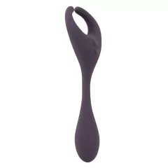   Couples Choice - Rechargeable Dual Motor Vibrator with Radio (Purple)