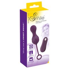   SMILE RC Love Balls - Rechargeable Wireless Vibrating Egg (Purple)