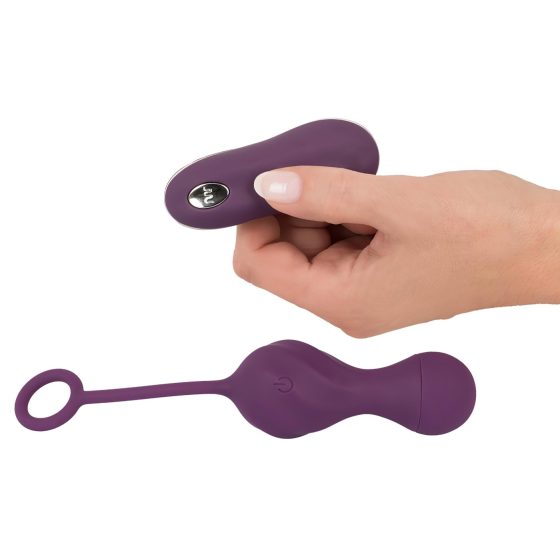 SMILE RC Love Balls - Rechargeable Wireless Vibrating Egg (Purple)
