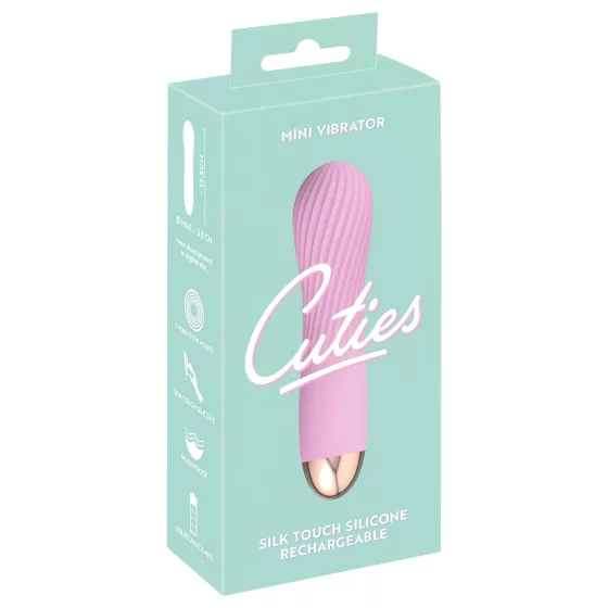 Cuties Mini - Rechargeable, Waterproof Spiral Vibrator (Pink)