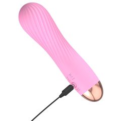   Cuties Mini - Rechargeable, Waterproof Spiral Vibrator (Pink)