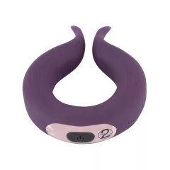  Couples Choice - Rechargeable Dual-Motor Vibrating Ring (Purple)
