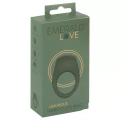   Emerald Love - Rechargeable, Waterproof Vibrating Ring (Green)