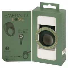   Emerald Love - Rechargeable, Waterproof Vibrating Ring (Green)
