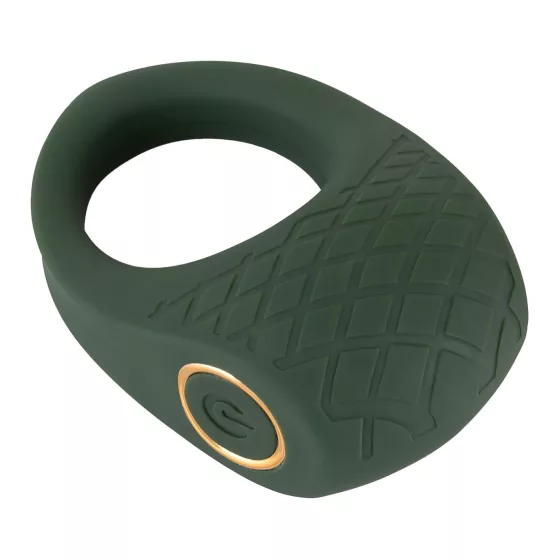 Emerald Love - Rechargeable, Waterproof Vibrating Ring (Green)