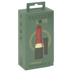   Emerald Love - rechargeable, waterproof lipstick vibrator (red)