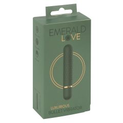 Emerald Love - rechargeable, waterproof vibrator (green)