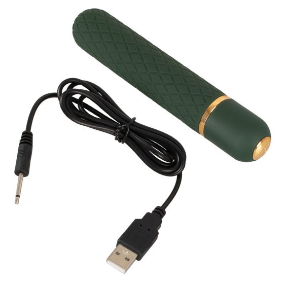 Emerald Love - rechargeable, waterproof vibrator (green)