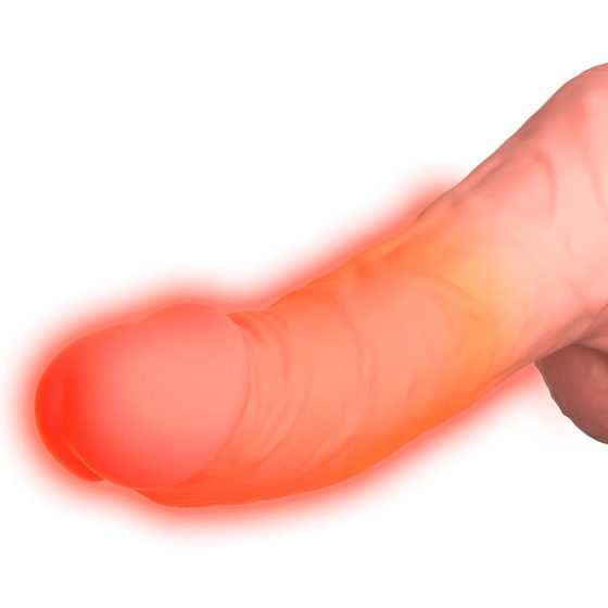King Cock Plus 6.5 Realistic Vibrating Dildo with Balls - Natural"