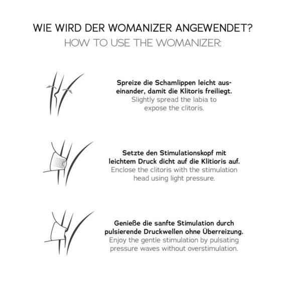 Womanizer Golden Moments 2 - Airwave Clitoral Vibrator Set (black)