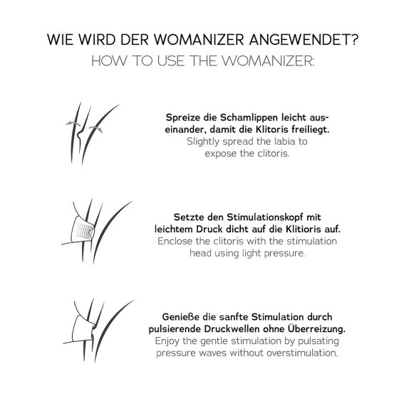 Womanizer Golden Moments 2 - Black Clitoral and Couple Vibrator