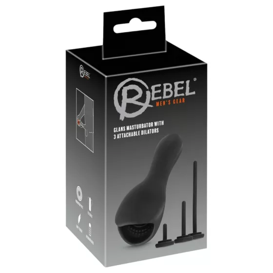 Rebel – Black Vibrating Urethral Sound for Men
