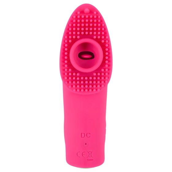 SMILE Licking - Air-Wave Tongue Finger Vibrator (Pink)