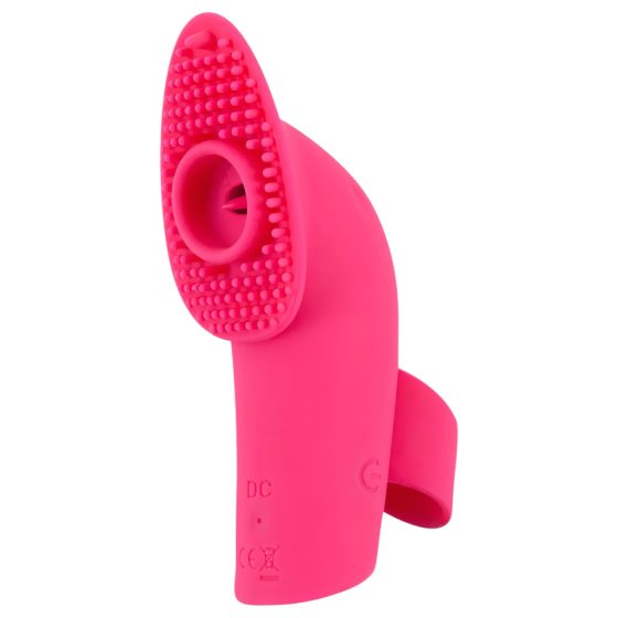 SMILE Licking - Air-Wave Tongue Finger Vibrator (Pink)