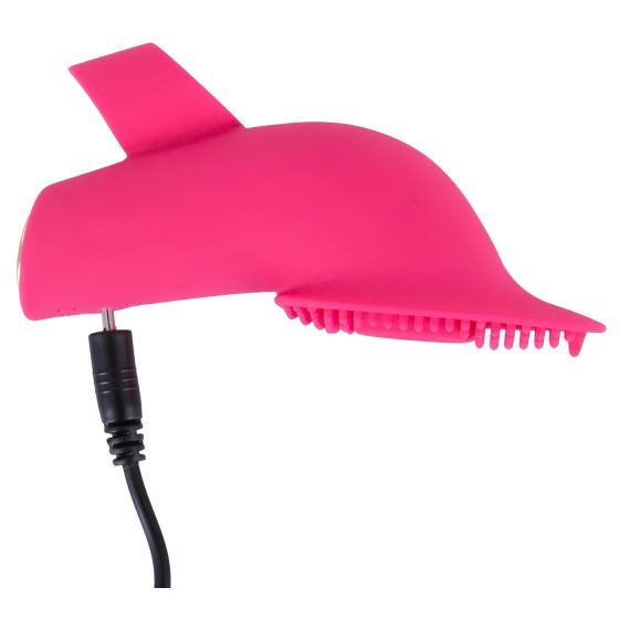 SMILE Licking - Air-Wave Tongue Finger Vibrator (Pink)