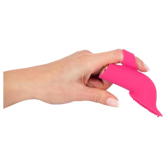 SMILE Licking - Air-Wave Tongue Finger Vibrator (Pink)