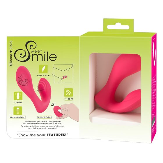 SMILE Panty - Rechargeable, Wireless 2in1 Vibrator (Pink)