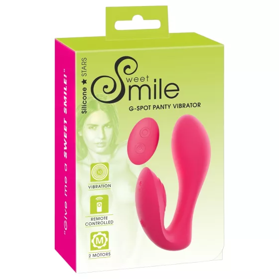 SMILE Panty - Rechargeable, Wireless 2in1 Vibrator (Pink)