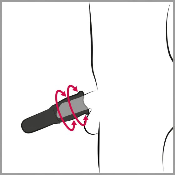 STROKER Rotating - Rechargeable Rotating Oral Simulator (Black)