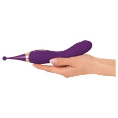   / Javida - 2-in-1 Rechargeable Clitoral Stimulator and Vibrator Set (Purple)