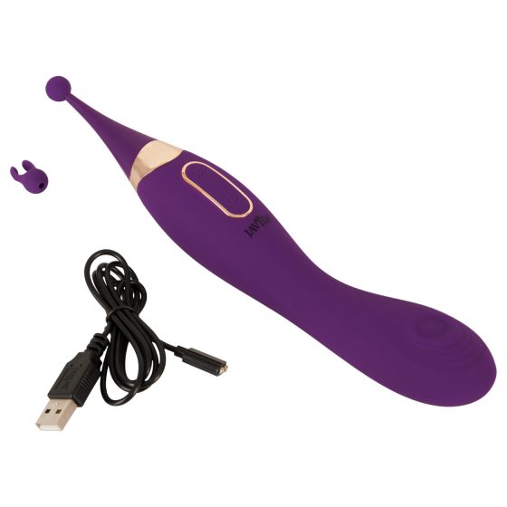 / Javida - 2-in-1 Rechargeable Clitoral Stimulator and Vibrator Set (Purple)