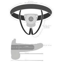 You2Toys Strap-On - Hollow, Wearable Vibrator (Natural)