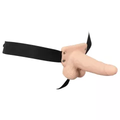 You2Toys Strap-On - Hollow, Wearable Vibrator (Natural)