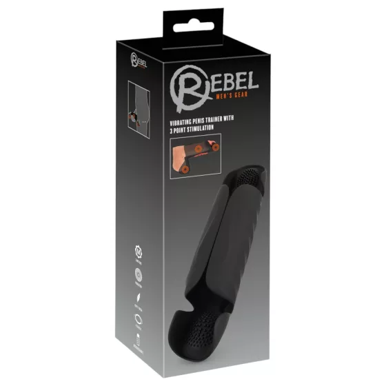 Rebel - Triple Motor Acorn Vibrator (Black)