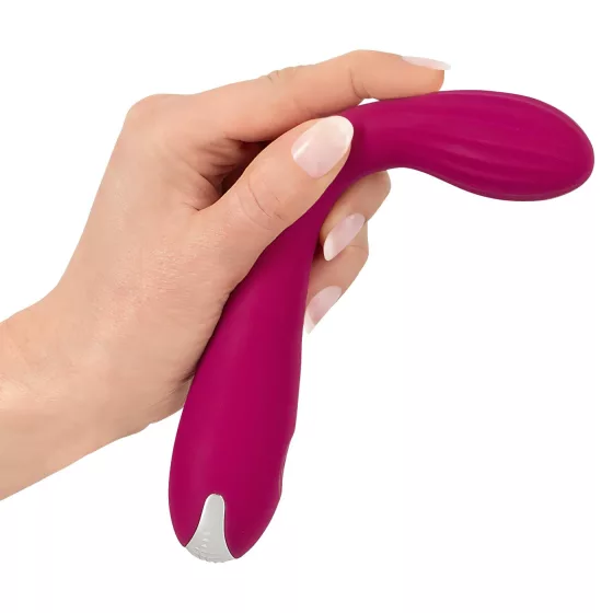 SMILE Rechargeable Ribbed G-Spot Vibrator (Purple)