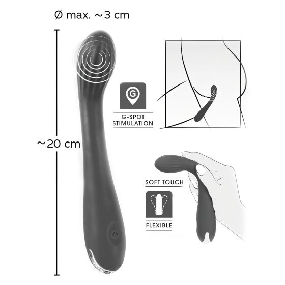 SMILE Rechargeable Ribbed G-Spot Vibrator (Purple)