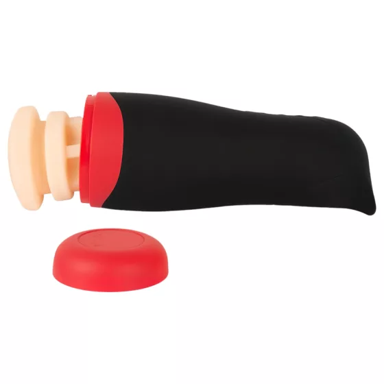 WYNE 01 - Rechargeable, Vibrating & Warming Masturbator (Black)