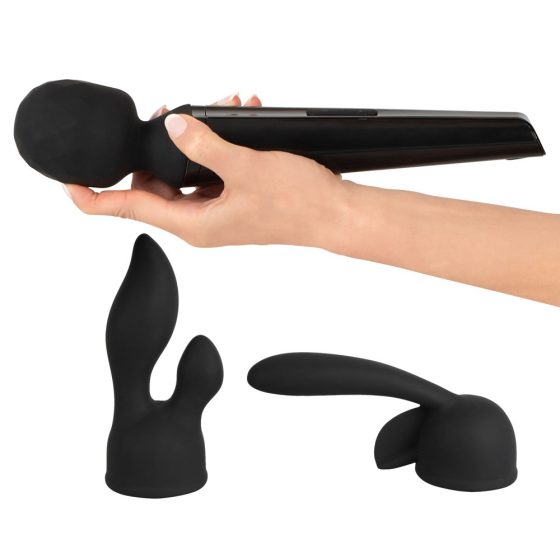 Ya Clit Wand - rechargeable massaging vibrator set (black)