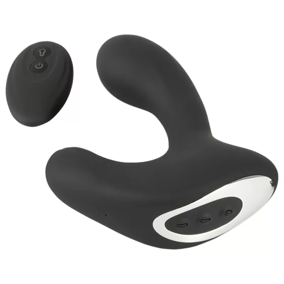 Rebel RC - Rechargeable Remote-Controlled Inflatable Black Anal Vibrator