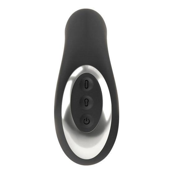 Rebel RC - Rechargeable, radio controlled pumpable anal vibrator (black)